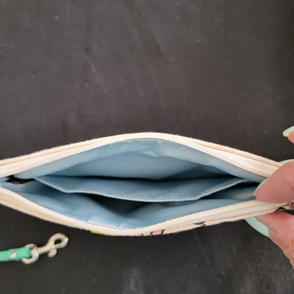 Coach Poppy Signature & Multi-Color Zippered Wristlet - Picture 9 of 14